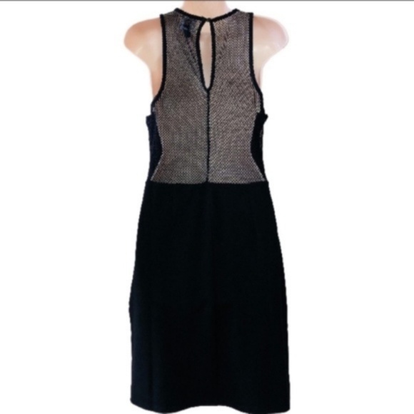 DEREK HEART Black Red Floral Fishnet Dress Large - Picture 3 of 4